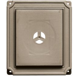 Builders Edge 8 in. H X 1-1/2 in. L Prefinished Clay Vinyl Mounting Block