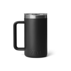 YETI Rambler 24 oz Black BPA Free Ceramic Lined Mug with MagSlider Lid