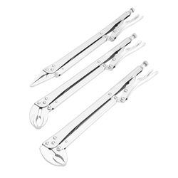 GreatNeck 3 pc Carbon Steel Long Reach Pliers Set 15 in. L
