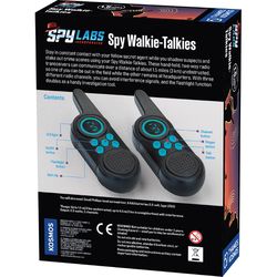 Thames & Kosmos Spy Labs Spy Walkie-Talkies Pretend Play Black 2 pc