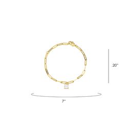 Montana Silversmiths Women's Dainty Gold Plated Paperclip Chain Bracelet