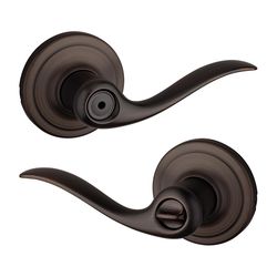 Kwikset Tustin Venetian Bronze Privacy Lockset 1-3/4 in.