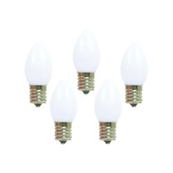 Holiday Bright Lights Incandescent C7 White 25 ct Replacement Christmas Light Bulbs 0.08 ft.