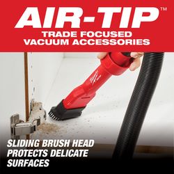 Milwaukee Air-Tip 10.5 in. L Shop Vac 2 in 1 Utility Wet/Dry Vac Brush 1 pc