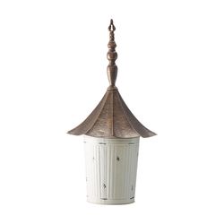 Glitzhome 29.75 in. H X 15.25 in. W X 15.25 in. L Metal Bird House