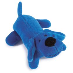 Zanies For Dog Blue Plush Lil' Yelpers Squeaky Dog Toy Small