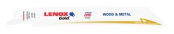 LENOX Gold 6 in. Bi-Metal Reciprocating Saw Blade 10 TPI 5 pk