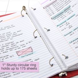 Bazic Products 1 in. W X 9.96 in. L 3-Ring Assorted View Binder