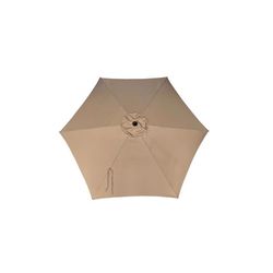 Living Accents 9 ft. Tiltable Taupe Market Umbrella