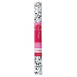 Con-Tact Grip Prints 4 ft. L X 18 in. W Virtu Black Non-Adhesive Shelf Liner
