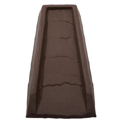 Master Mark 2.5 in. H X 11.5 in. W X 24 in. L Chocolate Brown Plastic Splash Block