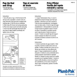 Plumb Pak Chrome Plated Metal Pop-Up Rod