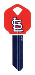 HILLMAN MLB Kwikset/66 KW1 House/Office Key Blank Single Blue/Red