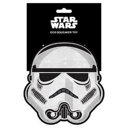 Buckle-Down Star Wars For Dog Multicolored Plush Stormtrooper Head Squeaky Dog Toy 1 pk