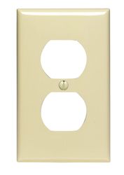 Leviton Ivory 1 gang Nylon Duplex Wall Plate 1 pk
