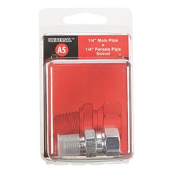 Apache Steel 1/4 in. D X 1/4 in. D Hydraulic Adapter 1 pk