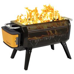 BioLite 27 in. W Steel Rectangular Wood Fire Pit