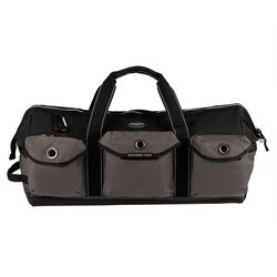 Bucket Boss 26 in. W X 13 in. H Polyester All-Purpose Tool Bag 29 pocket Black/Gray