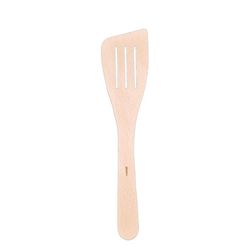 Pacific Merchants Natural Beechwood Spatula with Curve Edge