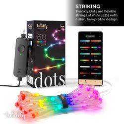 Twinkly LED Mini Multicolored 60 ct String Christmas Lights 9.8 ft.