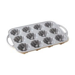 Nordic Ware 15 in. W X 9 in. L 75th Anniversary Cakelet Pan Gold
