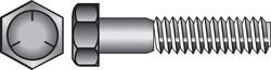 HILLMAN 1/4 in. D X 1/2 in. L Heat Treated Zinc Steel Hex Head Cap Screw 100 pk