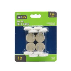 Projex Beige 1 in. Nail-On Felt Chair Glide 8 pk