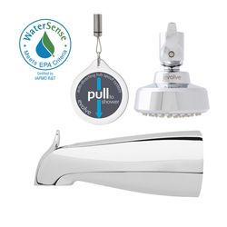 Evolve Chrome ABS 1 settings Wallmount Showerhead 1.5 gpm