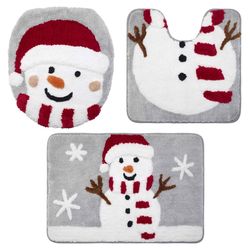 Avanti Linens Multicolored Polyester 3-Piece Bath Rug Set