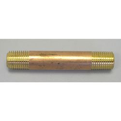 Campbell 1-1/4 in. MPT X 1-1/4 in. D MPT Brass Pipe Nipple 3 in. L