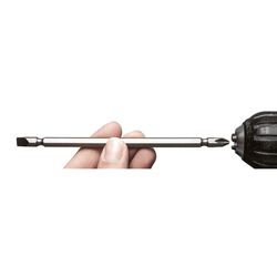 Century Drill & Tool Phillips/Slotted #2/#8-10 X 6 in. L Double-Ended Screwdriver Bit S2 Tool Steel