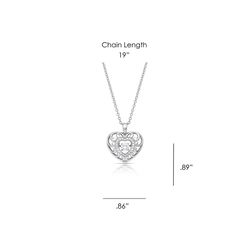 Montana Silversmiths Women's Waves of Love Silver Necklace Water Resistant