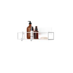 Umbra Cubiko White Steel Shower Basket
