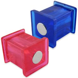 Magnet Source .625 in. L X .5 in. W Assorted Neodymium/Plastic Magnetic Push Pins 10 pc