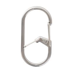 Nite Ize G-Series Stainless Steel Silver Dual Chamber Carabiner