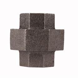 STZ Industries 1/2 in. FIP each X 1/2 in. D FIP Black Malleable Iron Union
