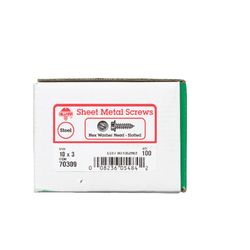 HILLMAN No. 10 Ga. X 3 in. L Slotted Hex Washer Head Sheet Metal Screws 100 pk