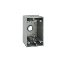 Bell Old Work 22.5 cu in Rectangle Aluminum 1 gang Weatherproof Box Gray