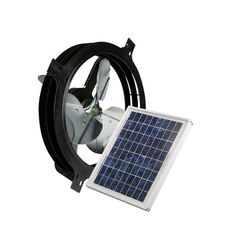 Air Vent 17.6 in. H X 9.3 in. W X 17.9 in. L X 15 in. D Aluminum/Steel Solar Powered Gable Fan
