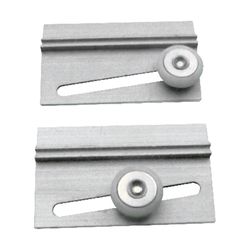 Prime-Line 3/4 in. D X 1/4 in. L Aluminum/Nylon Roller Assembly 2 pk