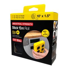 Wrap-It Stick 'Em Medium Plastic Hook and Loop Fastener 10 in. L 1 pk