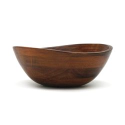 Lipper International Natural Rubberwood Contemporary Wavy Rim Bowl 7.5 in. D 1 pc