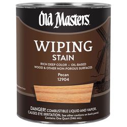 Old Masters Semi-Transparent Pecan Oil-Based Wiping Stain 1 qt