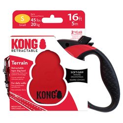 Kong Black Plastic Dog Retractable Leash Medium
