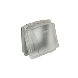 TayMac Rectangle Polycarbonate 2 gang 5.5 in. H X 5.43 in. W Weatherproof Cover