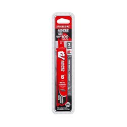 Diablo Amped 6 in. Carbide Tipped Reciprocating Saw Blade 12 TPI 3 pk