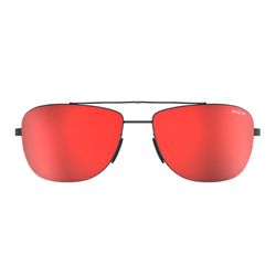 BEX Sunglasses Sunglasses Unisex Black Frame Brown/Red Lens Polarized
