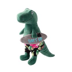 Pet Shop by Fringe Studio For Dog Green Surf's Up Rex Chew Dog Toy 1 pk
