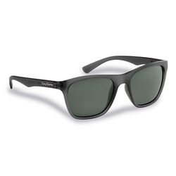 Flying Fisherman Fowey Sunglasses Unisex Matte Granite Frame Smoke Lens Polarized