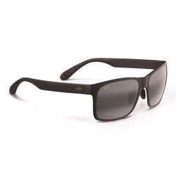 Maui Jim Red Sands Sunglasses Unisex Matte Black Frame Neutral Gray Lens Polarized